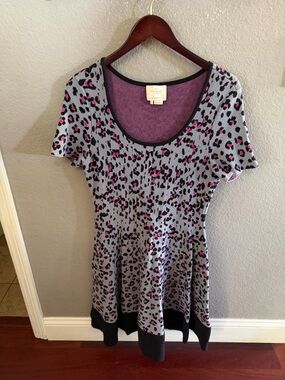 kate spade Purple and Black Knit Dress